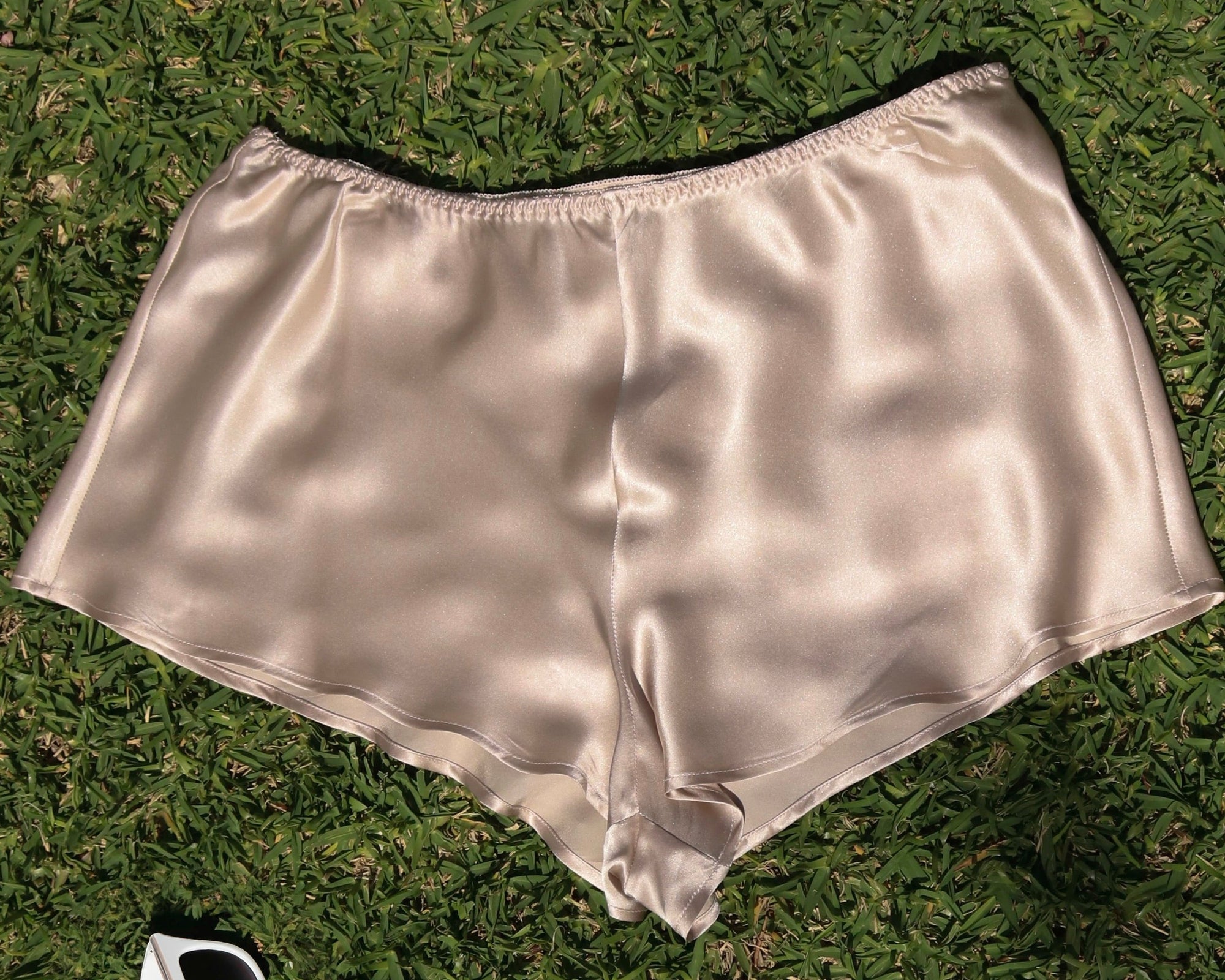 Audrey Champagne Short Shorts| Underwear - Silk Blvd Sleepwear