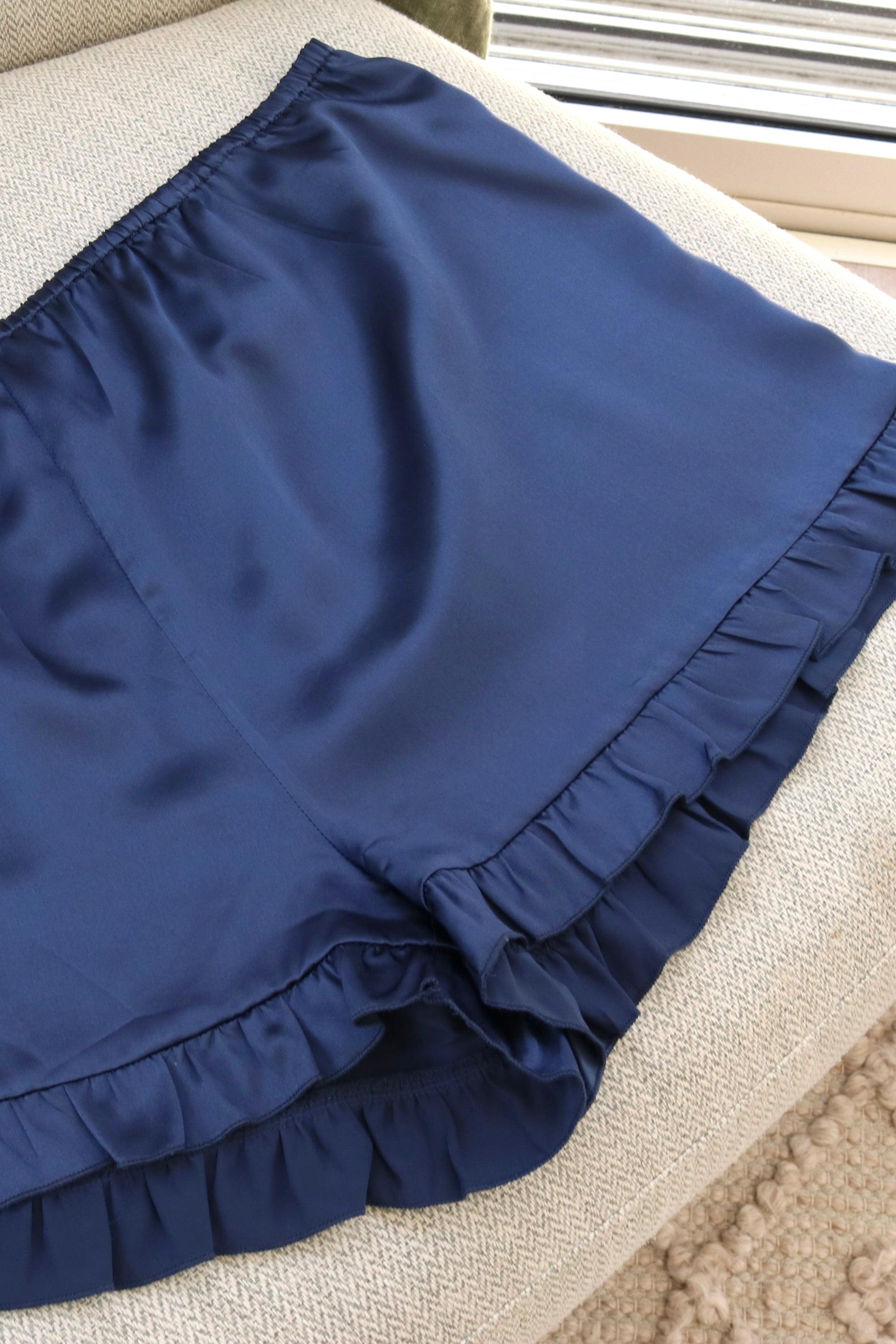 Audrey Blue Frill Shorts